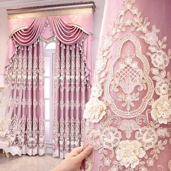 ผ้าม่านกำมะหยี่สุดหรูสไตล์ยุโรป