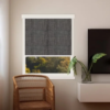 ม่านม้วนดิมเอ๊าท์ สีดำเทา รุ่น RB-01D สไตล์เรียบหรู