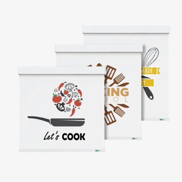 ม่านพิมพ์ลายลายเครื่องครัว เช่น Let’s Cook, Cooking Tool