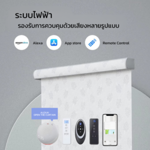 ระบบควบคุมม่านม้วนด้วยเสียงและแอปพลิเคชัน