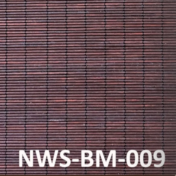 ม่านไม้ไผ่สีน้ำตาลแดง รุ่น NWS-BM-009 โทนอบอุ่น