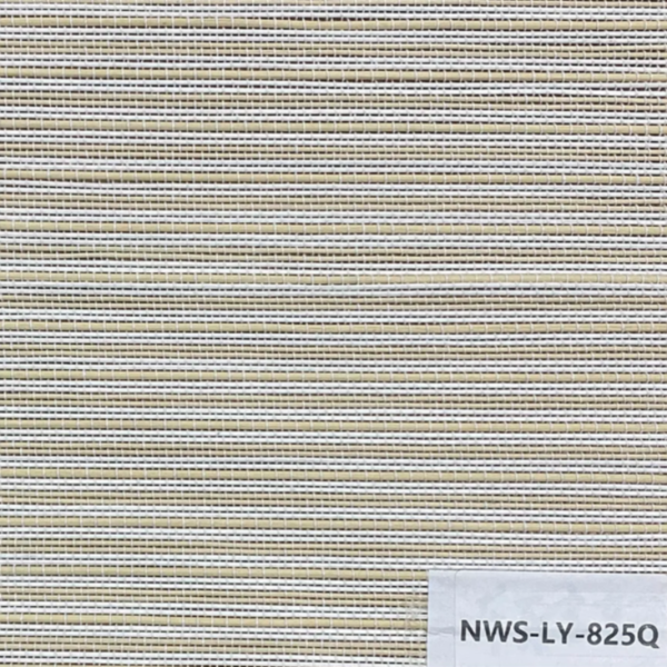 ม่านไม้ไผ่ไล่เฉดรุ่น NWS-LY-825Q ลายไม้ไผ่เฉด Ivory and Beige Mixed Weave