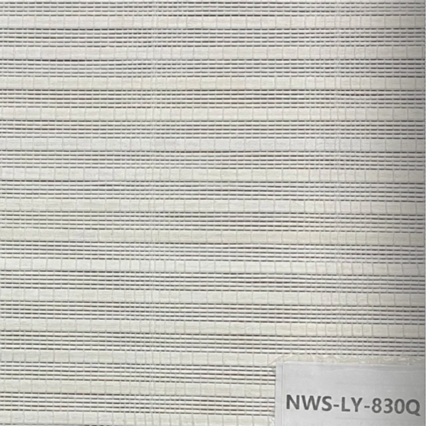 ม่านม้วนไล่เฉดรุ่น NWS-LY-830Q ลายไม้ไผ่เฉด Ivory White