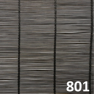 ม่านไม้ไผ่เส้นเล็กสีดำล้วน รุ่น 801