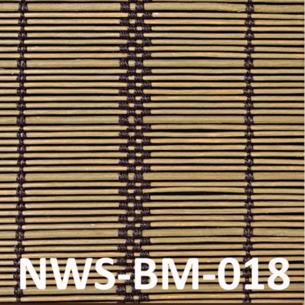 ม่านไม้ไผ่ลายคาดแนวตั้ง รุ่น NWS-BM-018 สีธรรมชาติ