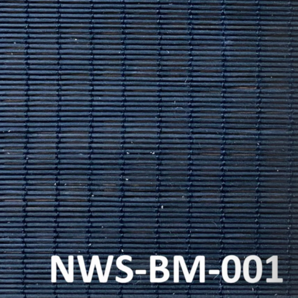 ม่านม้วนไม้ไผ่สีดำ NWS-BM-001 สำหรับตกแต่งบ้าน