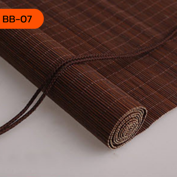 ม่านไม้ไผ่ รุ่น BB-07 สีเข้มสไตล์อบอุ่น