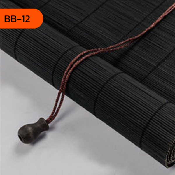 ม่านไม้ไผ่สีดำ รุ่น BB-12 เพิ่มความเรียบหรูให้กับพื้นที่