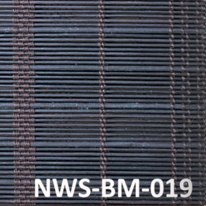 ม่านไม้ไผ่สีดำลายตารางแนวตั้ง รุ่น NWS-BM-019