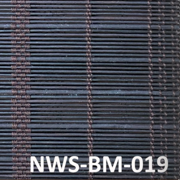 ม่านไม้ไผ่สีดำลายตารางแนวตั้ง รุ่น NWS-BM-019