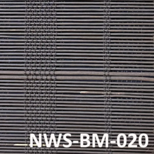 ม่านไม้ไผ่ทอลายตารางสลับ รุ่น NWS-BM-020 สีเทาเข้ม