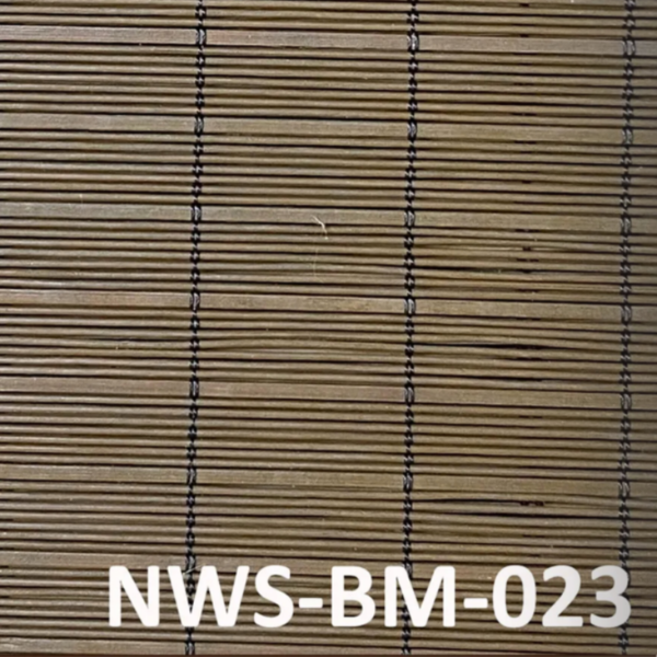 ม่านไม้ไผ่สีโอลีฟเข้ม รุ่น NWS-BM-023 ทอเส้นเล็กแน่น