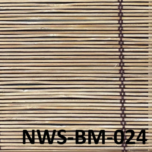 ม่านไม้ไผ่ธรรมชาติลายเส้นสว่าง รุ่น NWS-BM-024