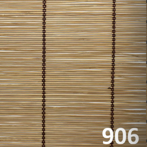 ม่านไม้ไผ่สีอ่อนเรียบ รหัส 906