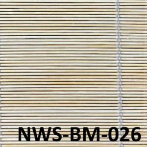 ม่านไม้ไผ่ธรรมชาติสีอ่อน รุ่น NWS-BM-026 โทนสีครีม