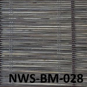 ม่านไม้ไผ่ทอแน่นสีเทาดำ รุ่น NWS-BM-028 สำหรับพื้นที่โมเดิร์น