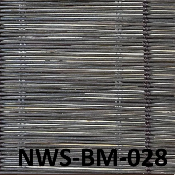 ม่านไม้ไผ่ทอแน่นสีเทาดำ รุ่น NWS-BM-028 สำหรับพื้นที่โมเดิร์น