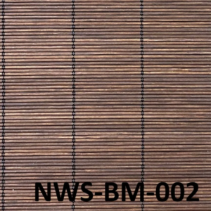 ม่านไม้ไผ่สีน้ำตาลเข้ม NWS-BM-002 สไตล์คลาสสิก