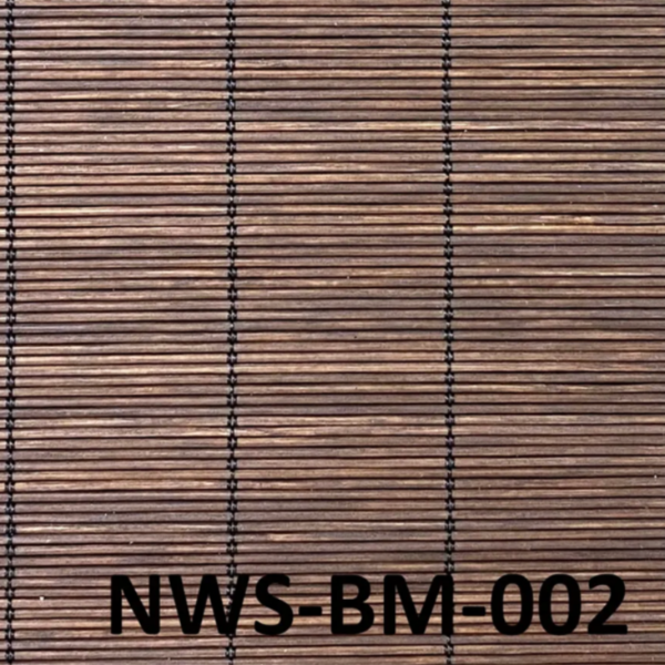 ม่านไม้ไผ่สีน้ำตาลเข้ม NWS-BM-002 สไตล์คลาสสิก