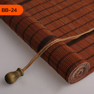 ม่านไม้ไผ่ลายเส้นดำแนวนอน รุ่น BB-24 ให้ความรู้สึกอบอุ่นแบบเอเชีย