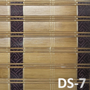 ม่านไม้ไผ่ลายผ้าสีม่วงเข้ม รุ่น DS-7