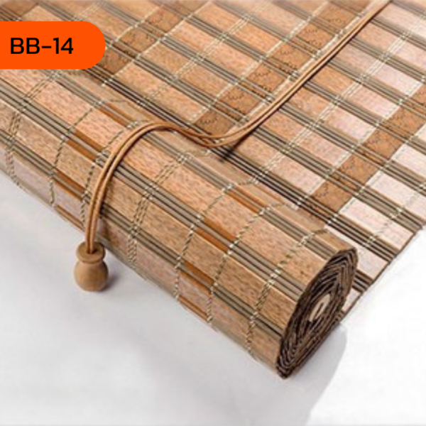ม่านไม้ไผ่ลายไม้ธรรมชาติ รุ่น BB-14 ให้ความรู้สึกอบอุ่น