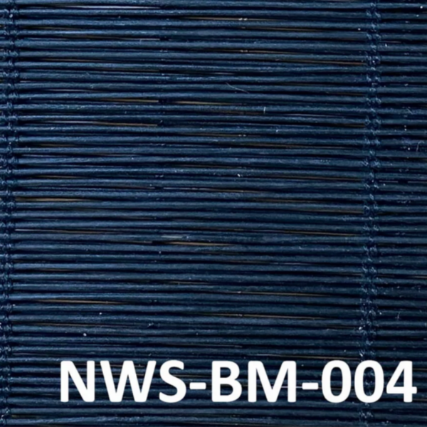 ม่านม้วนไม้ไผ่สีน้ำเงินเข้ม รุ่น NWS-BM-004