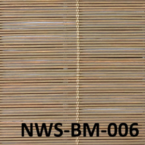 ม่านไม้ไผ่สีน้ำตาลธรรมชาติ รุ่น NWS-BM-006