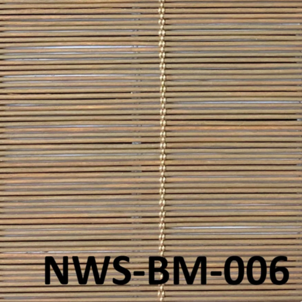ม่านไม้ไผ่สีน้ำตาลธรรมชาติ รุ่น NWS-BM-006