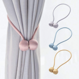 CT-019 | ที่รัดม่านแม่เหล็ก ทรงลูกบอล สีพาสเทล สไตล์มินิมอล